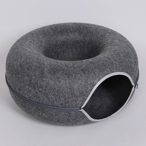 Four Seasons Available Cat Round Felt Pet Nest - Image 2